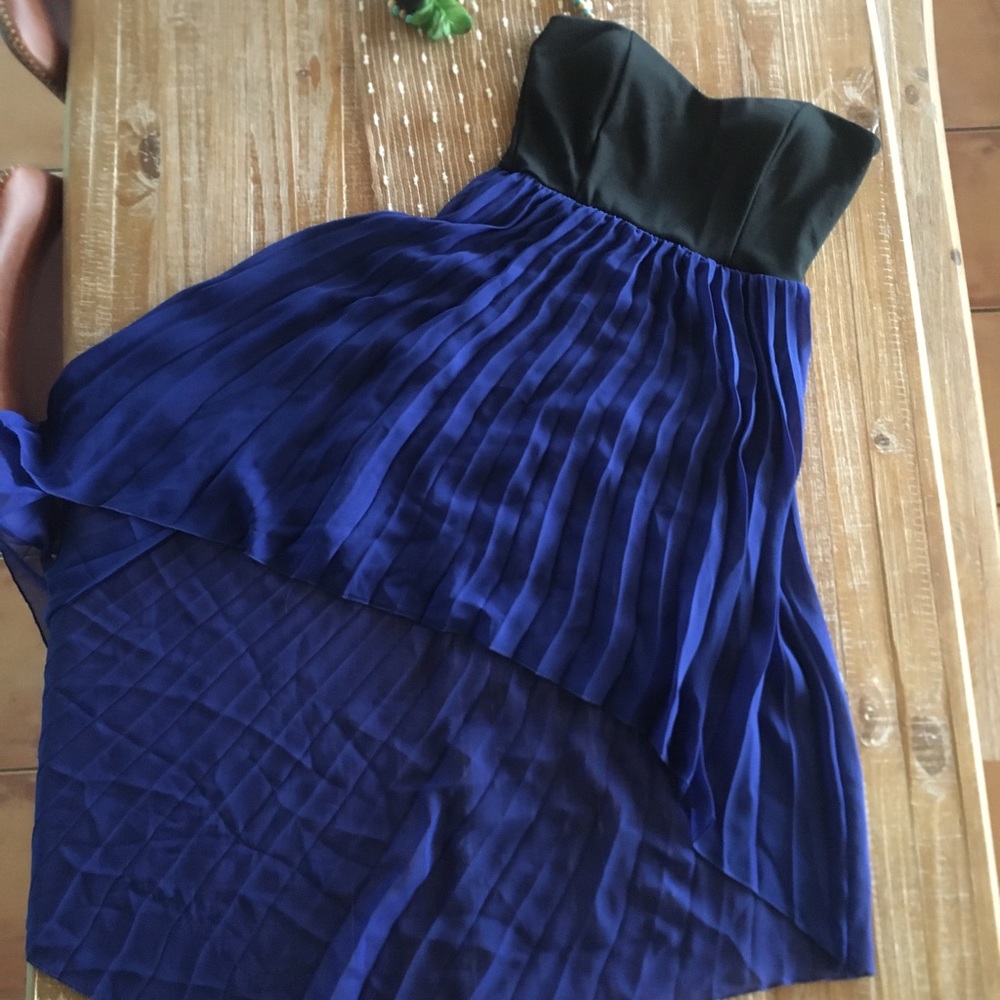 Strapless Asymmetrical Dress